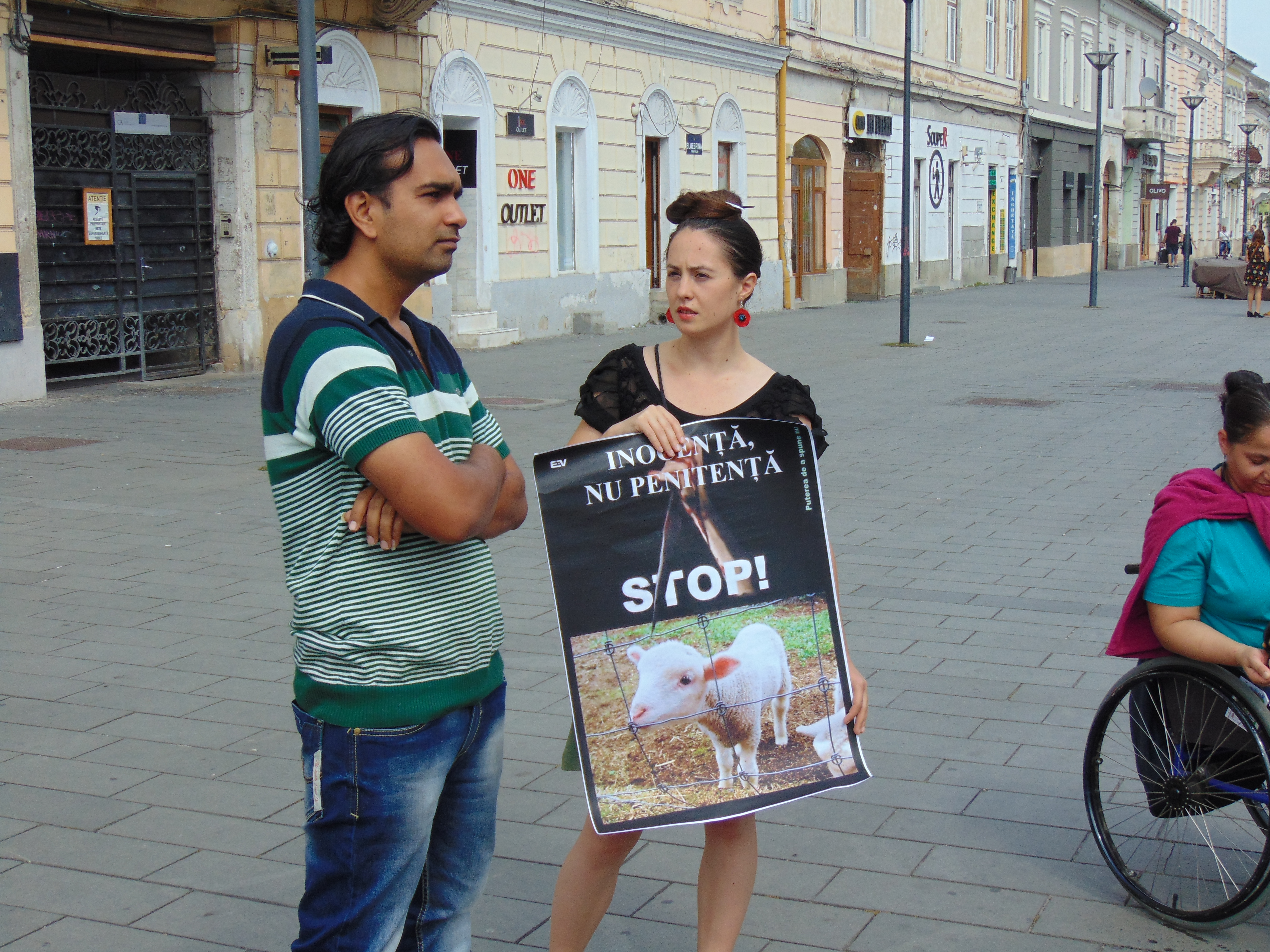 Veganii au confiscat un marș de bun simț dedicat reducerii cruzimii față de animale