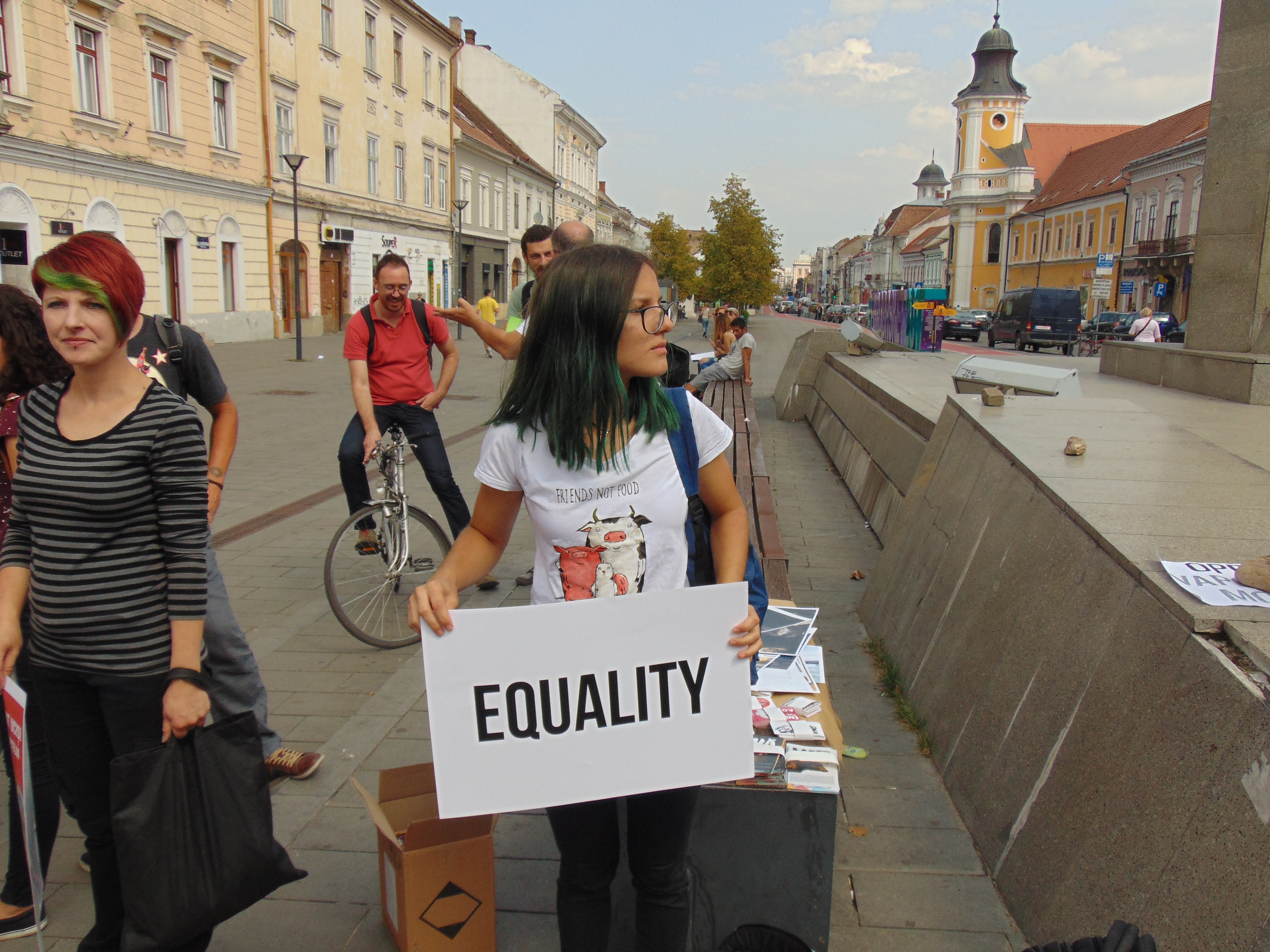 Veganii au confiscat un marș de bun simț dedicat reducerii cruzimii față de animale